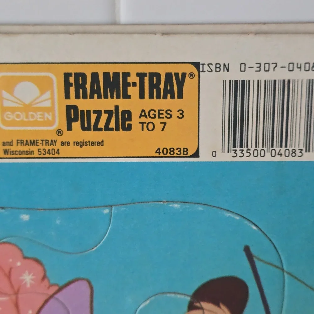 Golden The Chipmunks Frame-Tray Puzzle Kids 1990 2-Pack Alvin Simon Theodore